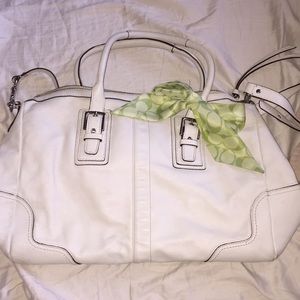 Coach White medium sized tote